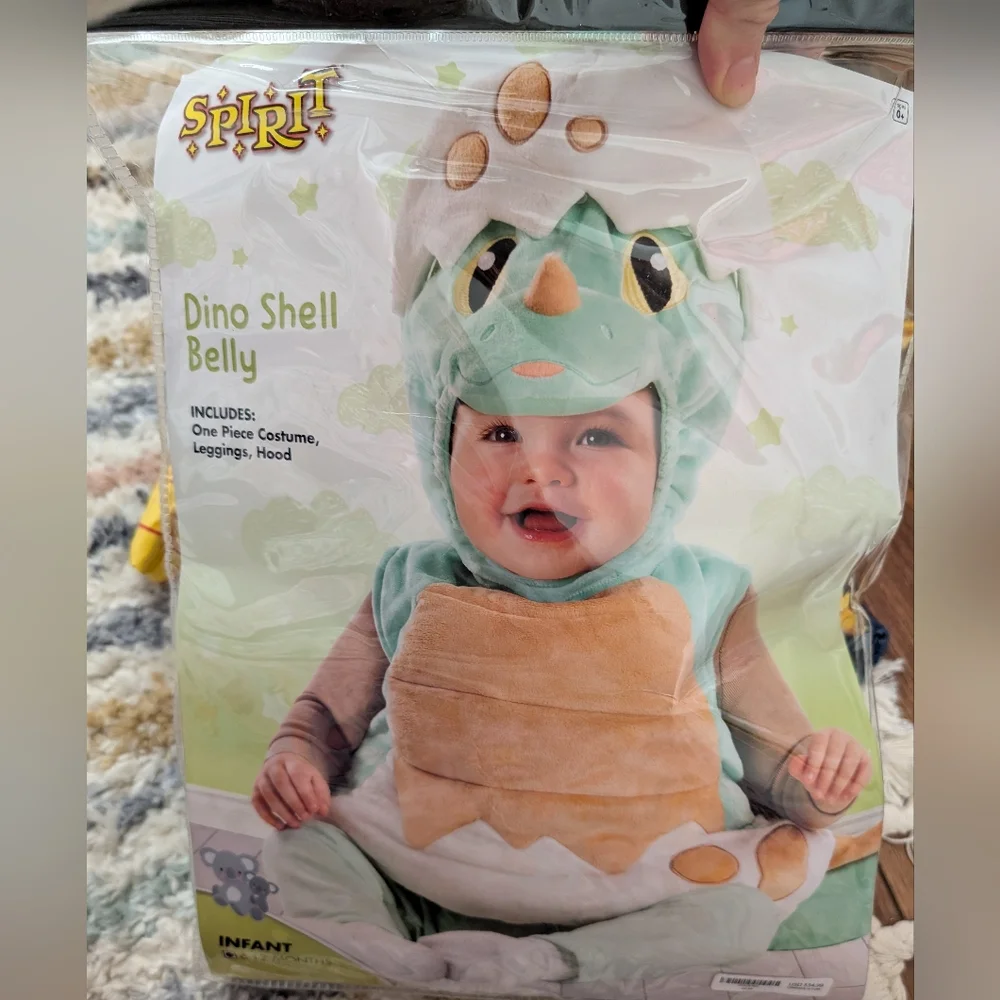 Spirit‎ Halloween Baby Dino Shell Belly Costume